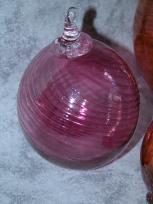 Plum Swirl Christmas Ball