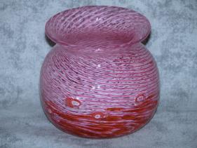 Small Rose and Salmon Murrini Vase