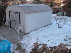 the tin shack in January 2004