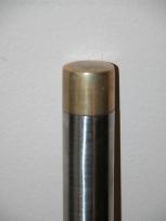 Step-down punty - brass tip detail